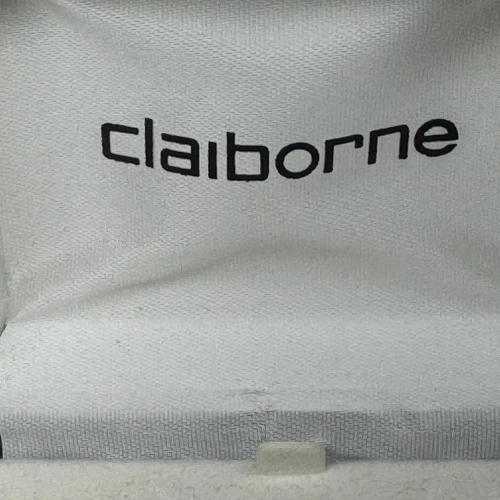 Claiborne Silver Tone Cufflinks Blue Gemstone Elegant Formal‎ Accessory